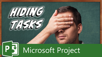 hide tasks in Microsoft Project