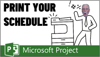 how to print a project schedule