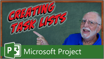 microsoft project create tasks lists
