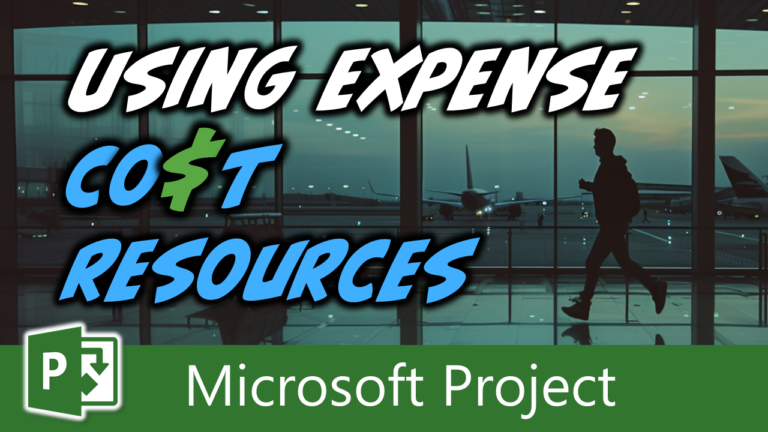 How To Create And Assign Expense Cost Resources In Microsoft Project ...